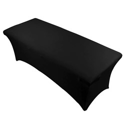 SALON FIRST Lash & brow bed cover - fitted black stretch